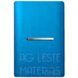 Conjunto Interruptor Simples Horizontal  - Novara Especiais Azul Fosco